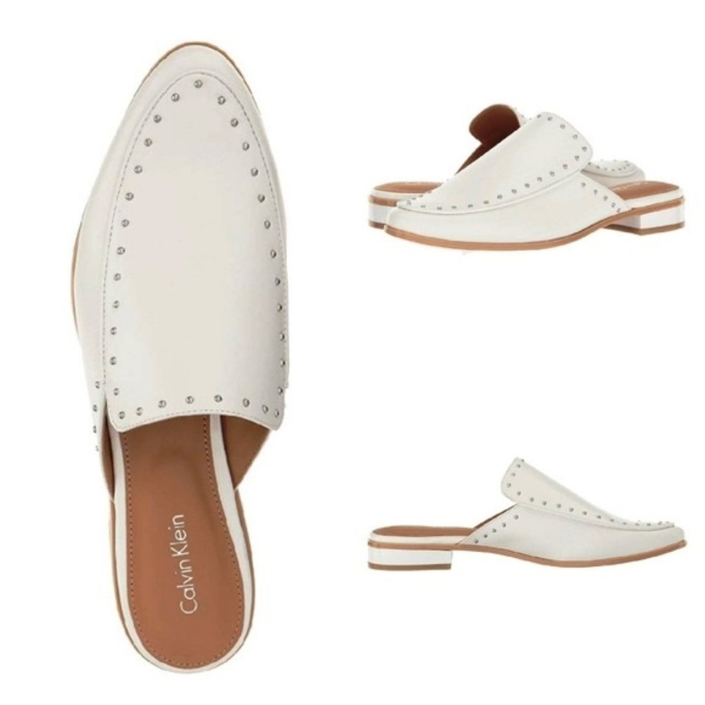 Calvin Klein Women's Floral Cow Ashina Plat. White